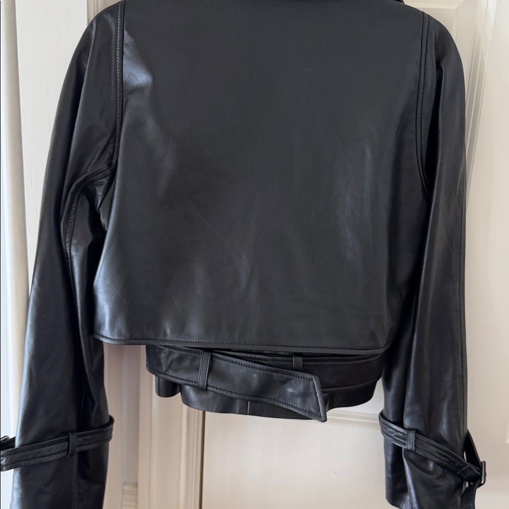 Nour Hammour Black Leather Jacket - Picture 4 of 10